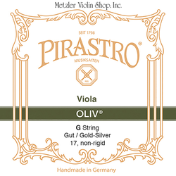 Pirastro Pirastro OLIV viola G string, gut/gold-silver, medium, non-rigid, in envelope