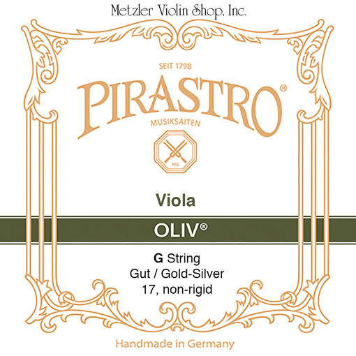 Pirastro Pirastro OLIV viola G string, gut/gold-silver, medium, non-rigid, in envelope