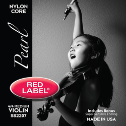 Super-Sensitive Red Label Pearl violin string set 4/4