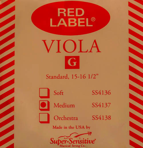 Super-Sensitive Red Label viola G string