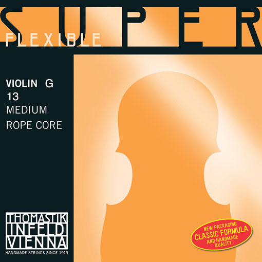 Thomastik-Infeld Superflexible violin G string, chrome wound over steel core, by Thomastik-Infeld