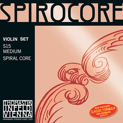 Thomastik-Infeld SPIROCORE violin string set, aluminum & chrome-wound