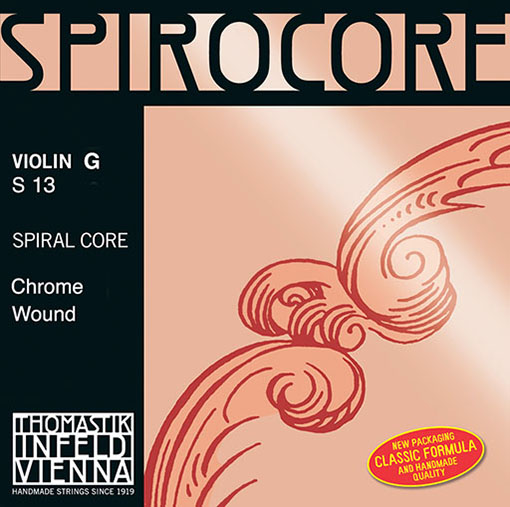 Thomastik-Infeld SPIROCORE violin G string, steel core, chrome-wound, by Thomastik-Infeld