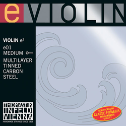 Thomastik-Infeld Special Program Tin Coated violin E string, Multilayer Carbon Steel,