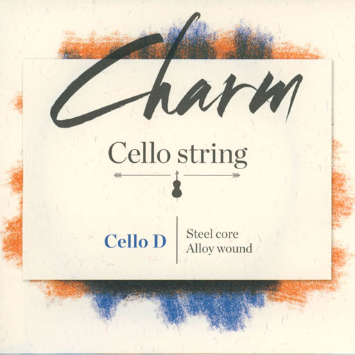 For-tune Charm cello steel D string, by For-tune, medium,