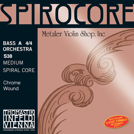 Thomastik-Infeld SPIROCORE chrome-wound Bass A string, 3/4 orchestra, by Thomastik-Infeld