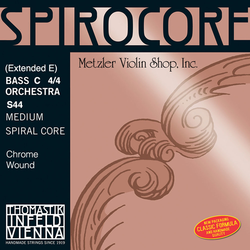 Thomastik-Infeld SPIROCORE chrome-wound Bass C string (extended E), 4/4 orchestra, by Thomastik-Infeld