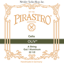Pirastro OLIV cello A string, gut/aluminum, medium (22 1/2)