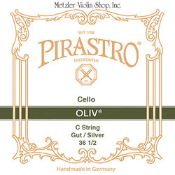 Pirastro OLIV cello C string, gut/silver, medium (36 1/2)