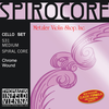 Thomastik-Infeld SPIROCORE cello string set, chrome wound, medium, by Thomastik-Infeld