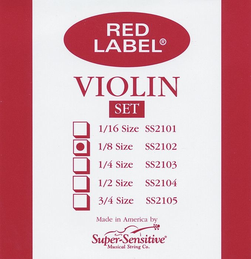 Super-Sensitive Red Label violin set 1/16