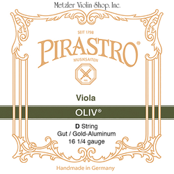 Pirastro Pirastro OLIV viola D string, gut/gold-aluminum, medium, non-rigid, in envelope