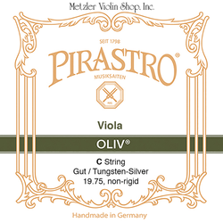 Pirastro OLIV viola C string, gut/tungsten-silveredium, non-rigid, in envelope