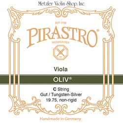 Pirastro Pirastro OLIV viola C string, gut/tungsten-silver, medium, non-rigid, in envelope
