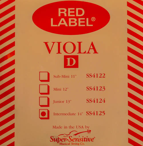 Super-Sensitive Red Label viola D 14"