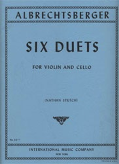 International Music Company Albrechtsberger (Stutch): Six Duets (violin & cello)