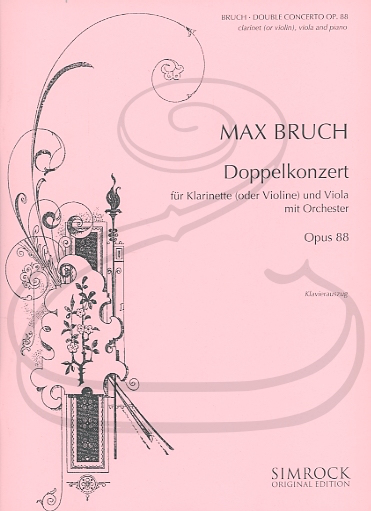 HAL LEONARD Bruch (Lindemann): Double Concerto, Op.88 (violin/clarinet, viola, & piano reduction) Simrock