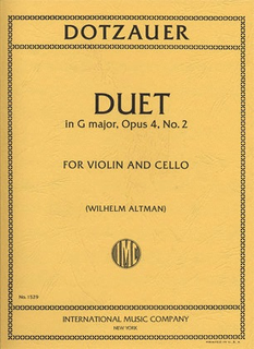 International Music Company Dotzauer, J.F.: Duet in G Major Op.4 No.2 for Violin & Cello