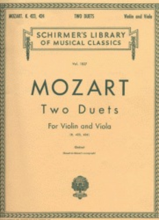 HAL LEONARD Mozart, W.A.: Two Duets K423-4 for Violin & Viola)
