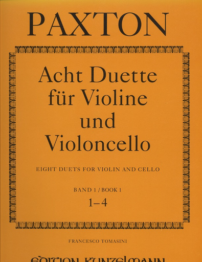 Paxton, Stephen: Eight Duets for Violin and Cello Book 1 (#1-4)