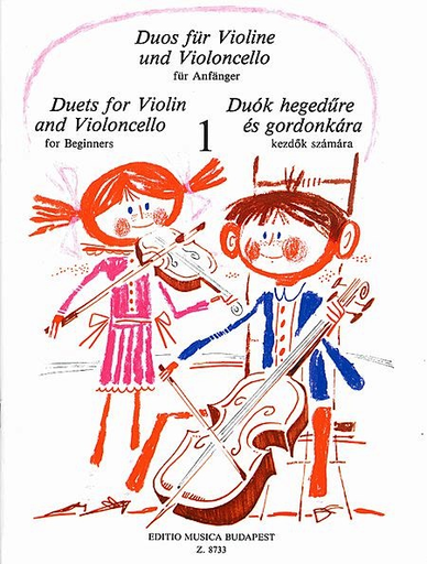 HAL LEONARD Pejtsik, Arpad: Duos for Violin and Violoncello for Beginners, Edito Musica Budapest