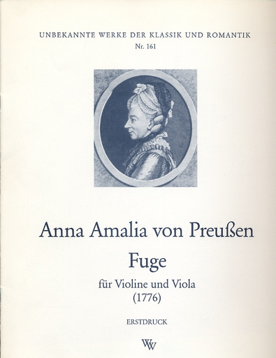Wollenweber Preussen, Anna Amalia von: Fugue (violin, viola) WW