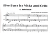 LudwigMasters Burswold, Lee: Five Duos for Viola and Cello