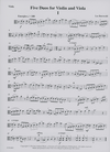 LudwigMasters Burswold, Lee: Five Duos for Violin and Viola, score & parts