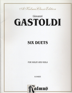 Alfred Music Gastoldi, Giovanni: Six Duets for Violin & Viola