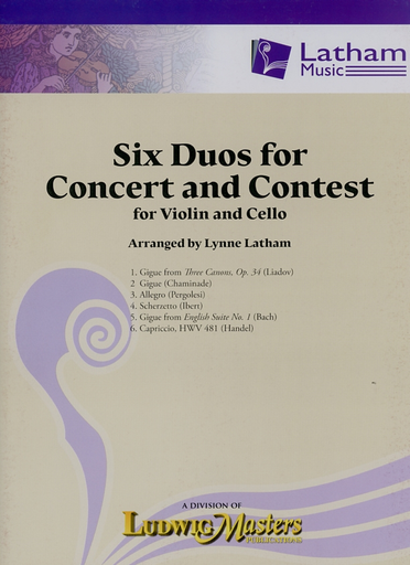 LudwigMasters Latham, Lynne, (arr.): Six Duos for Concert and Contest for Violin and Cello