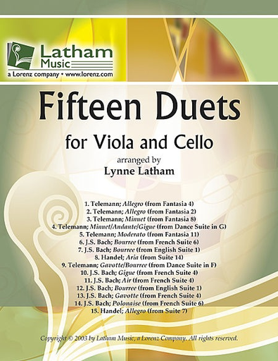 LudwigMasters Latham: 15 Duets (viola & cello)