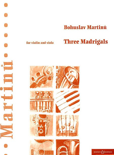 HAL LEONARD Martinu, Bohuslav: Three Madrigals (Violin & Viola)