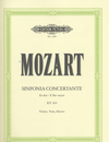 C.F. Peters Mozart, W.A.: Sinfonia Concertante in Eb Major, K.364 (violin, viola, and piano)