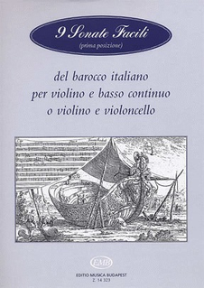 HAL LEONARD Pejtsik (ed): 9 Sonate Facili del Barocco Italiano (violin & cello)(violin & piano), Edito Musica Budapest