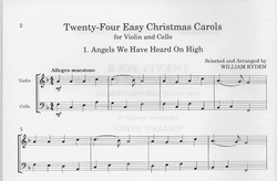LudwigMasters Ryden, William: Twenty-Four Easy Christmas Carols for Violin & Cello