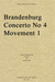 Bach, J.S. (Martelli): Brandenburg Concerto No. 4 Movement 1 (string quartet)