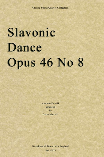 Dvorak, A, (Martelli): Slavonic Dance Op. 46 No.1 (string quartet)