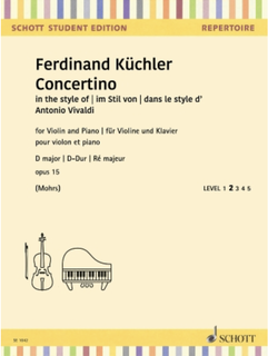 HAL LEONARD Kuchler: Concertino in D Minor, Op. 15 (violin & piano)