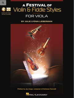 HAL LEONARD Lieberman: A Festival of Violin & Fiddle Styles for Viola (Book with Audio and Video Access)