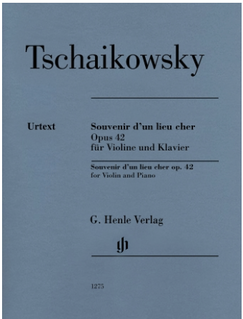 HAL LEONARD Tschaikovsky: Souvenir D'un Lieu Cher, Op. 42 (violin, piano)
