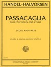 International Music Company Handel-Halvorsen: Passacaglia Duo  (violin, cello) score & parts IMC