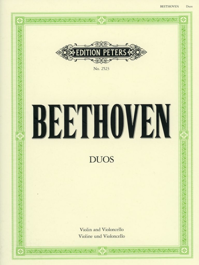 C.F. Peters Beethoven (Hermann): 3 Duets (violin & cello)