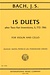 International Music Company Bach, J.S. (David): 15 Duets after Two-Part Inventions, S.772-786 (violin & viola) International