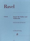 HAL LEONARD Ravel, M. (Kramer, ed.): Sonata for Violin and Cello, Urtext, Henle