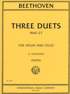 International Music Company Beethoven, L.van (Hermann): Three Duets WoO 37 (Violin & Cello), International