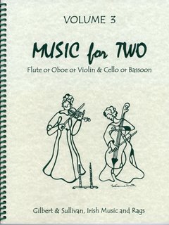 Last Resort Music Publishing Kelley: Music for Two, Vol.3 - Gilbert & Sullivan, Irish Music, & Rags (violin & cello)