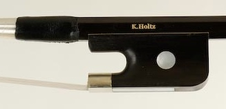 K. Holtz K. Holtz 1/4 fiberglass French-style bass bow with ebony frog and horsehair