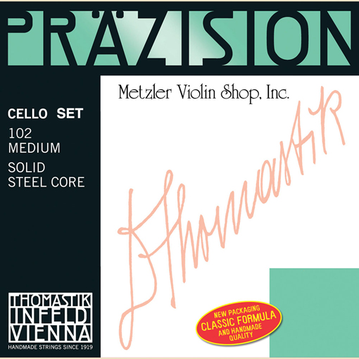 Thomastik-Infeld Prazision (Precision) chrome-wound cello string set, medium, by Thomastik-Infeld