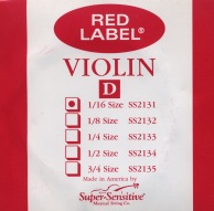 Super-Sensitive Red Label violin D 1/16