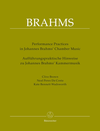 Barenreiter Brown, Costa, & Wadsworth: Performance Practices in Johannes Brahms' Chamber Music - URTEXT - Barenreiter